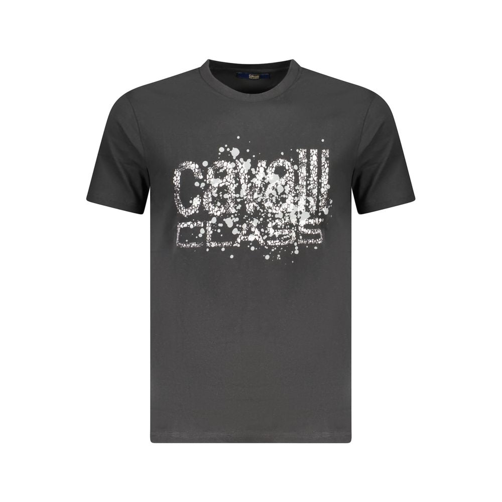 Cavalli Class Men's Black Cotton T-Shirt