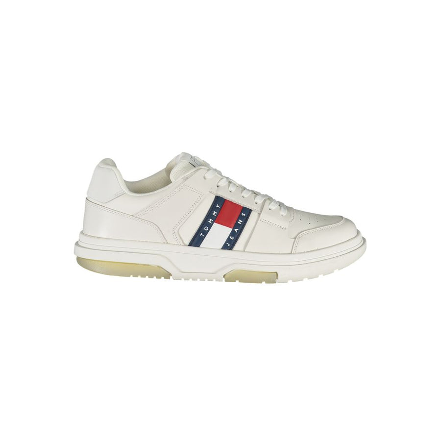 Tommy Hilfiger Men's White Polyurethane Sneakers