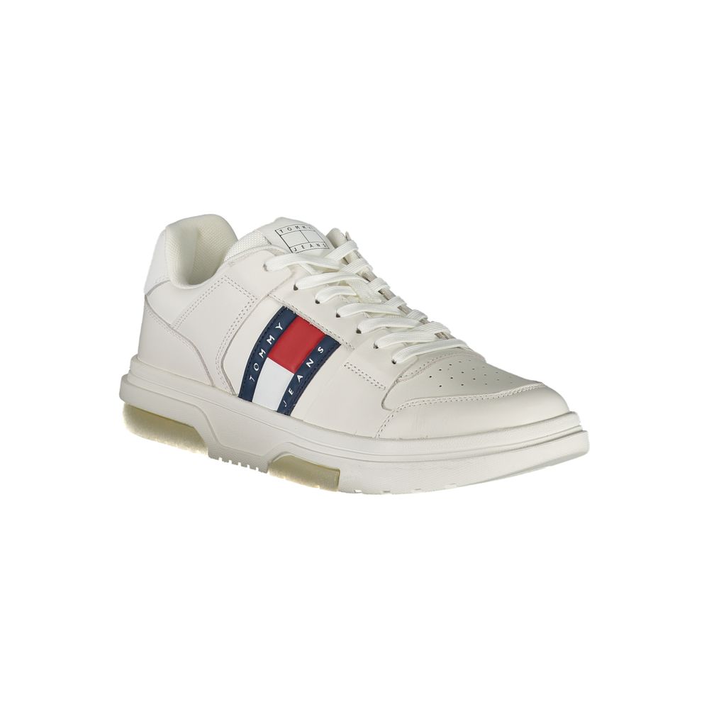Tommy Hilfiger Men's White Polyurethane Sneakers