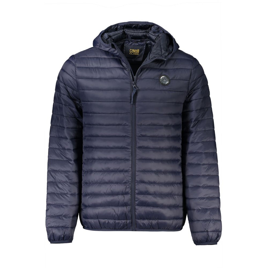 Cavalli Class Blue Men's Jacket in Polyamide