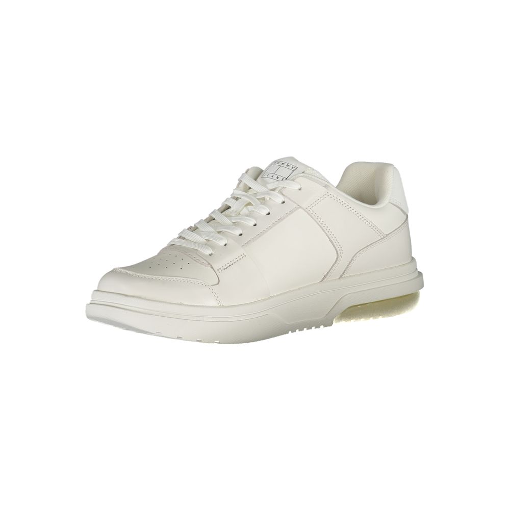 Tommy Hilfiger Men's White Polyurethane Sneakers