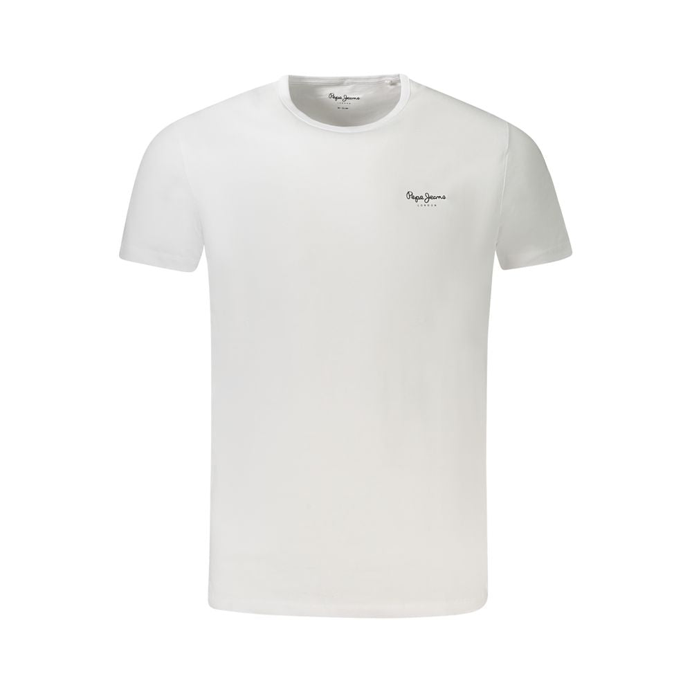 Pepe Jeans Bianco Baumwoll-T-Shirt für Herren