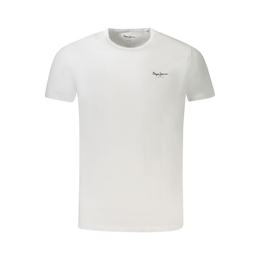 Pepe Jeans Men's Bianco Cotton T-Shirt