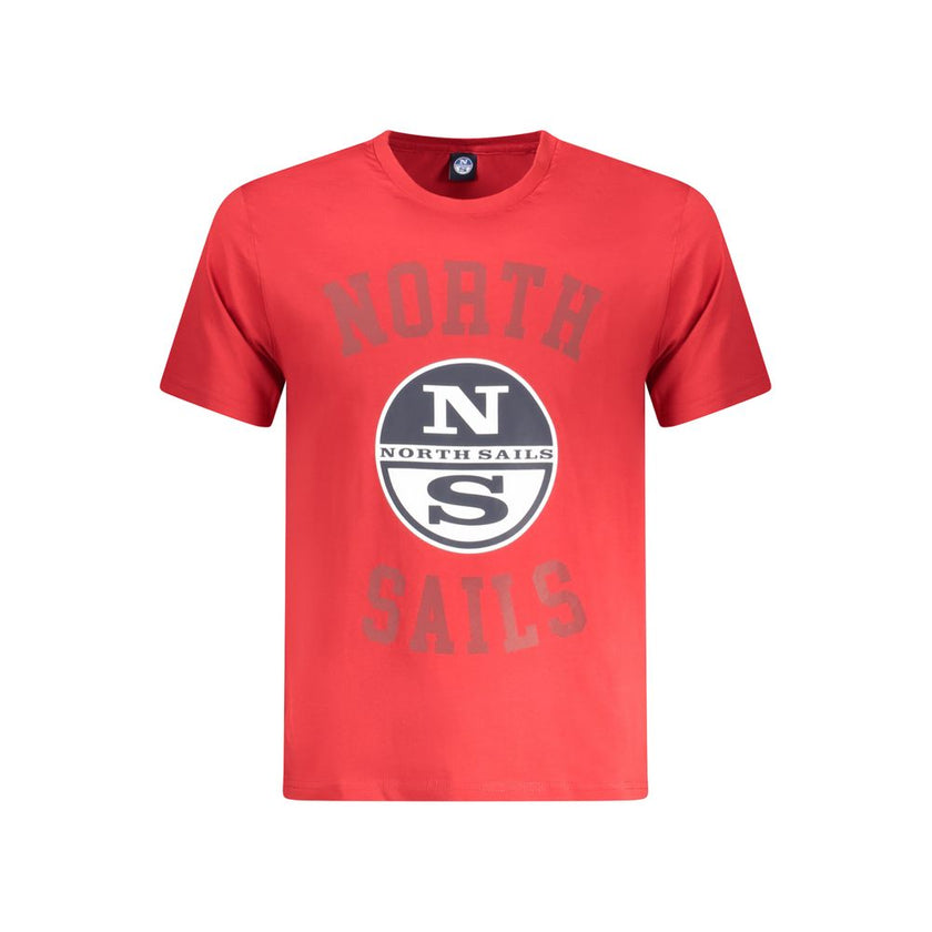 North Sails Baumwoll-T-Shirt in Rot