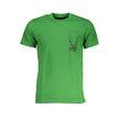 Cavalli Class Verde Baumwoll-T-Shirt für Herren