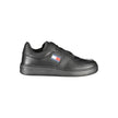 Tommy Hilfiger Schwarzes Leder Herren Sneaker