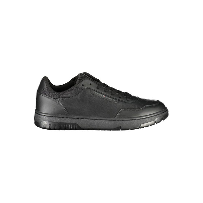 Tommy Hilfiger Schwarzer Leder Herren Sneaker