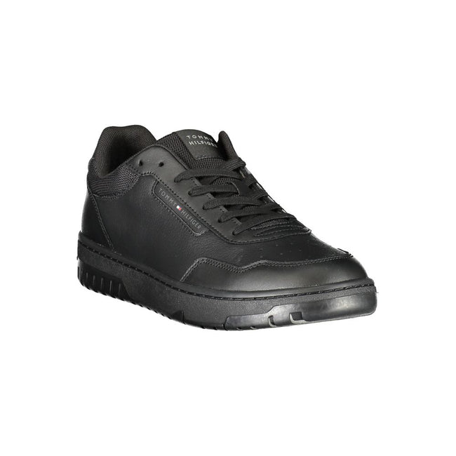 Tommy Hilfiger Schwarzer Leder Herren Sneaker