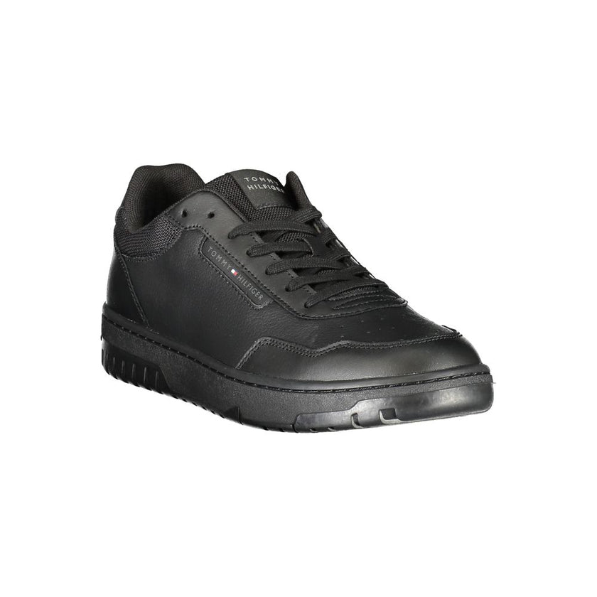 Tommy Hilfiger Schwarzer Leder Herren Sneaker