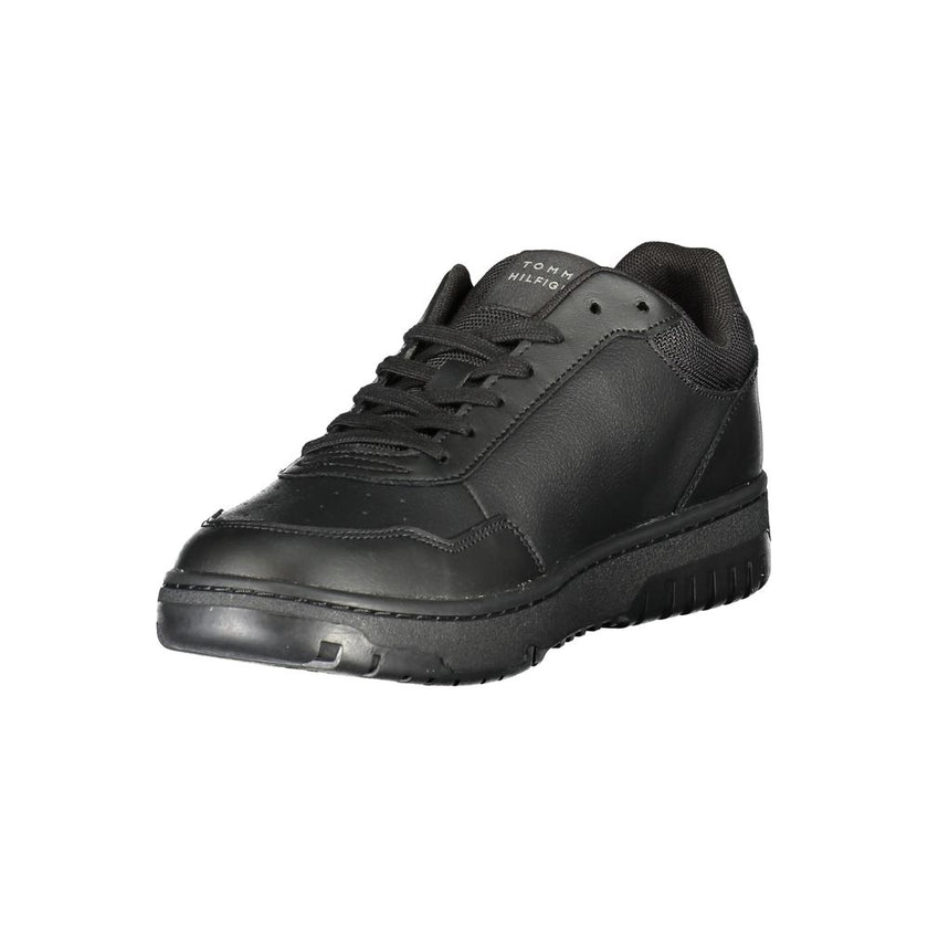 Tommy Hilfiger Schwarzer Leder Herren Sneaker