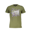Cavalli Class Verde Baumwoll-T-Shirt für Herren