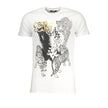 Cavalli Class Bianco Baumwoll-T-Shirt für Herren
