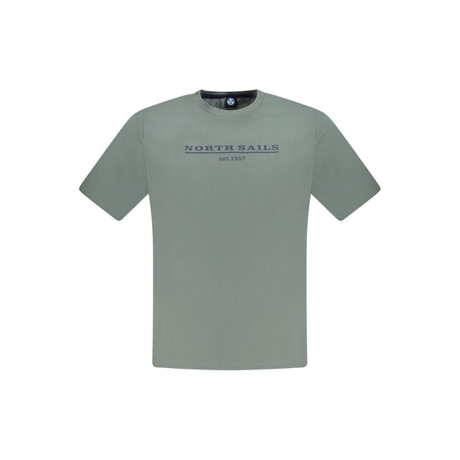 North Sails Verde Baumwoll-T-Shirt für Herren