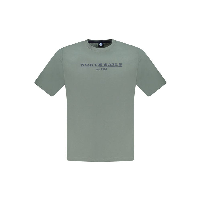 North Sails Verde Baumwoll-T-Shirt für Herren