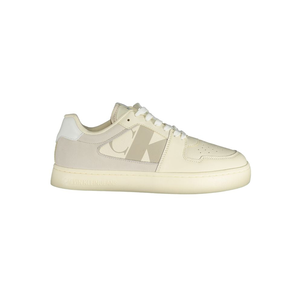 Calvin Klein White Polyurethane Men's Sneaker