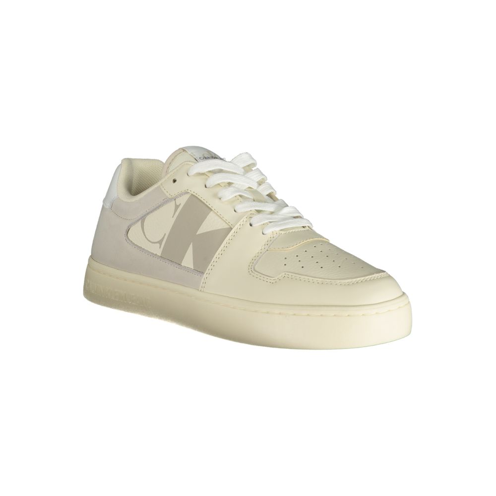 Calvin Klein White Polyurethane Men's Sneaker