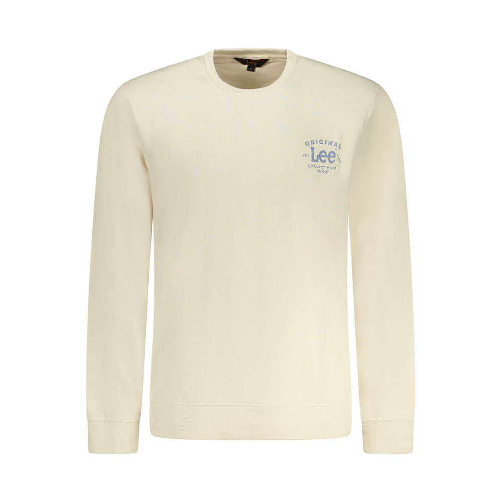 Lee Beige Cotton Men's Sweatshirt