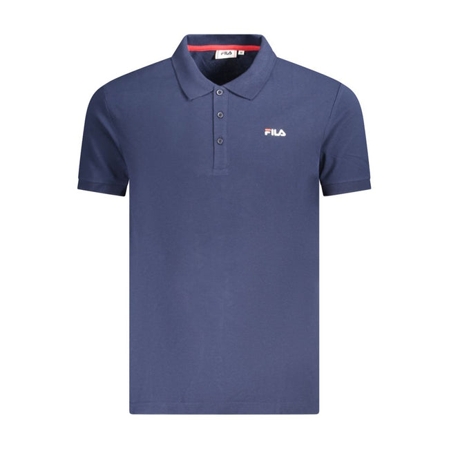 Fila Blaues Baumwoll-Poloshirt für Herren
