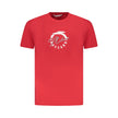 Trussardi Rosso Baumwoll-T-Shirt für Herren