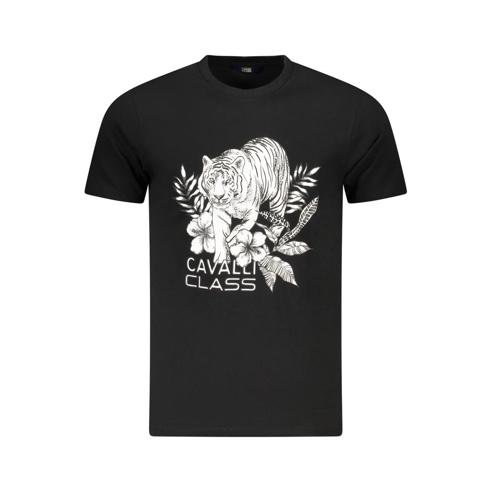 Cavalli Class Men's Black Cotton T-Shirt