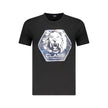 Cavalli Class Schwarzes Baumwoll-T-Shirt für Herren