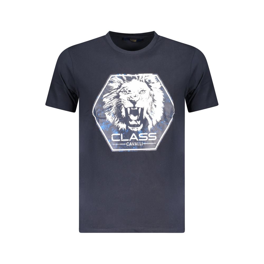 Cavalli Class Men's Blue Cotton T-Shirt