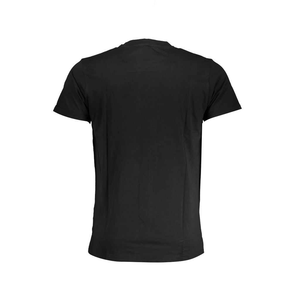 Cavalli Class Schwarzes Baumwoll-T-Shirt für Herren