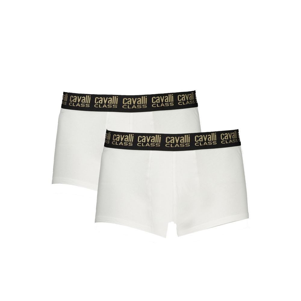 Cavalli Class Cotton Underwear in White