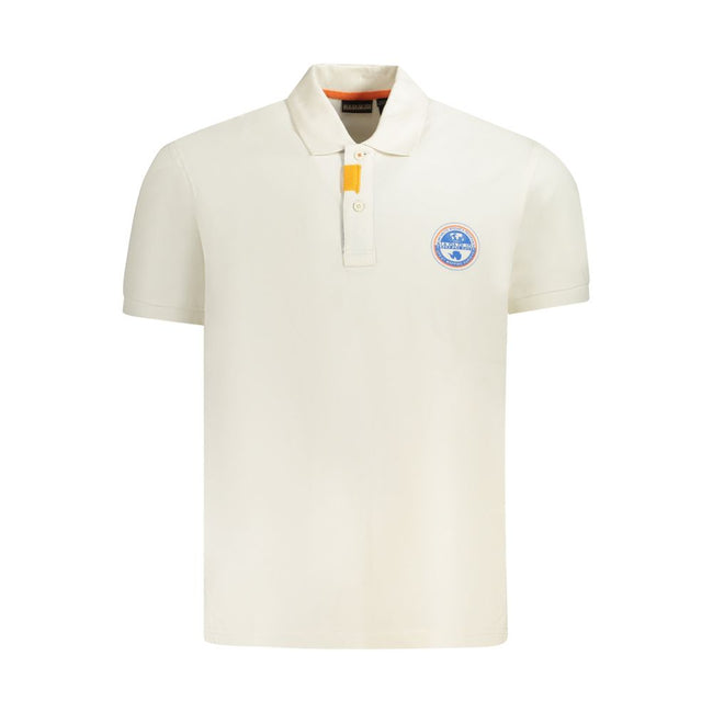 Napapijri Baumwoll-Poloshirt in Weiß