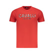 Cavalli Class Rosso Baumwoll-T-Shirt für Herren