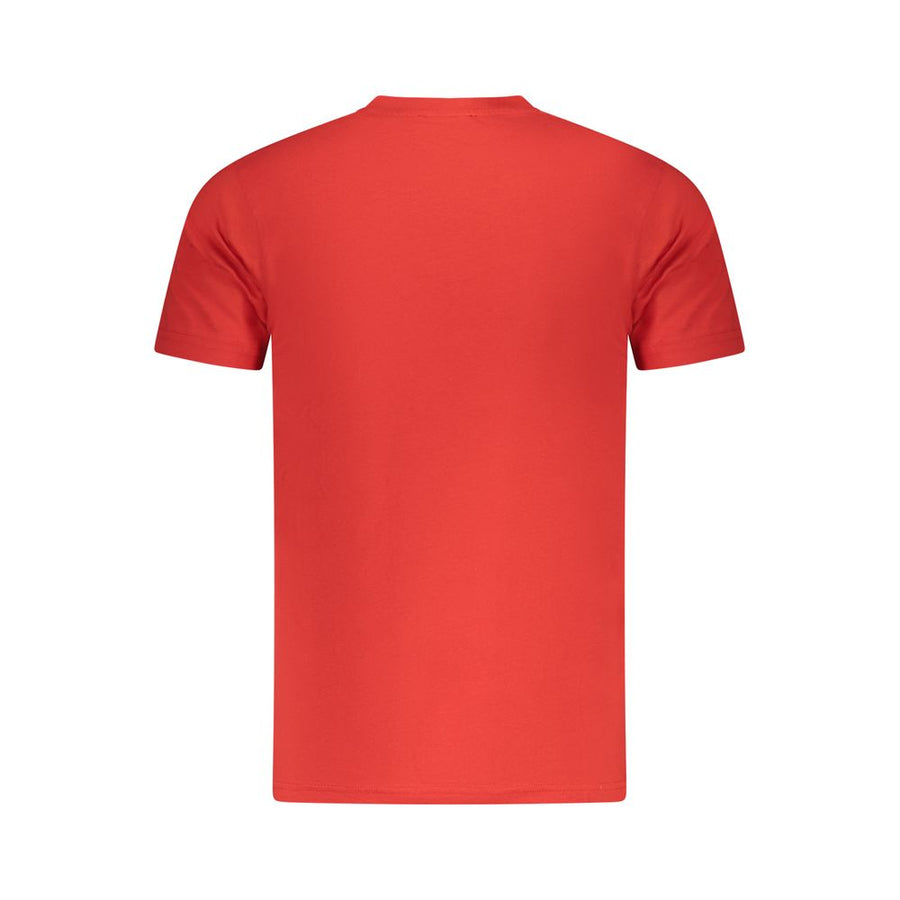 Men's Cavalli Class Red Cotton T-Shirt