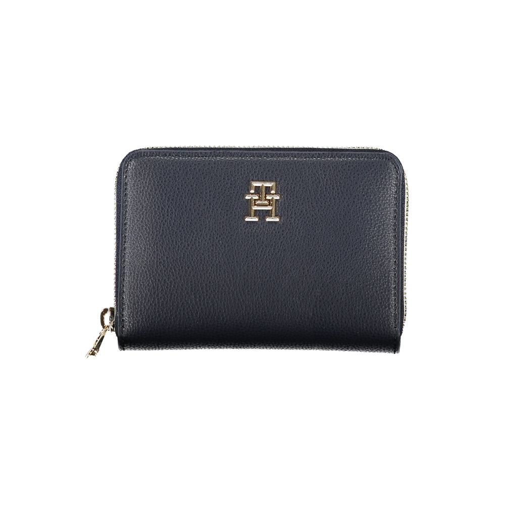 Tommy Hilfiger Damen-Portemonnaie aus blauem Polyurethan