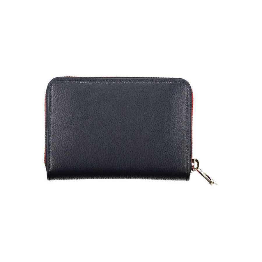 Tommy Hilfiger Damen-Portemonnaie aus blauem Polyurethan