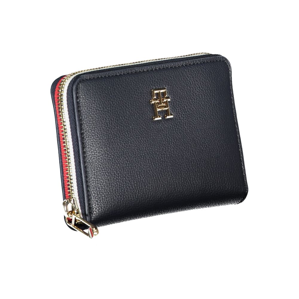 Tommy Hilfiger Damen-Portemonnaie aus blauem Polyurethan