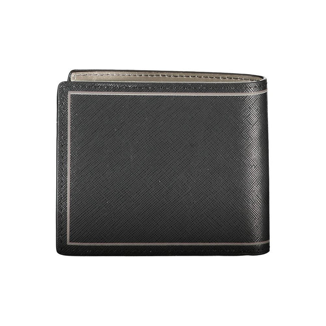 Tommy Hilfiger Schwarzes Leder Portemonnaie