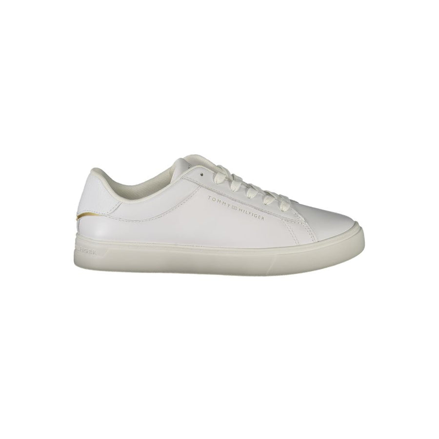 Tommy Hilfiger White Women's Polyurethane Sneakers