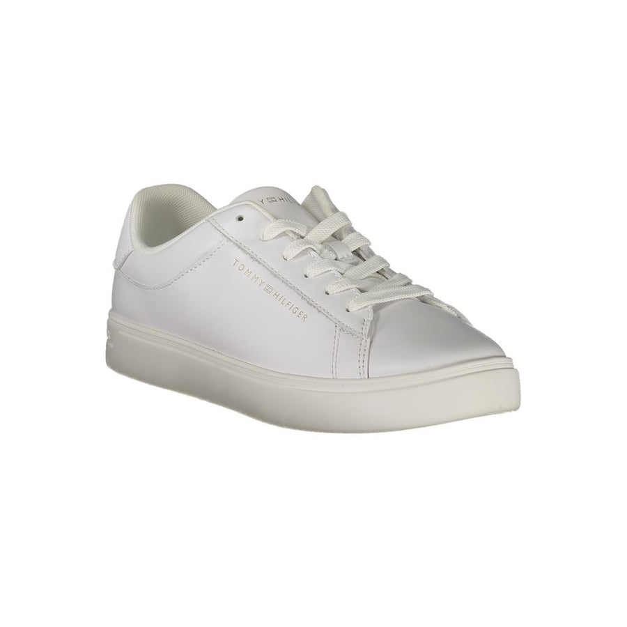 Tommy Hilfiger White Women's Polyurethane Sneakers