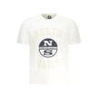 North Sails Weißes Baumwoll-T-Shirt für Herren