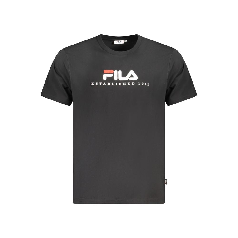 Fila Schwarzes Baumwoll-T-Shirt