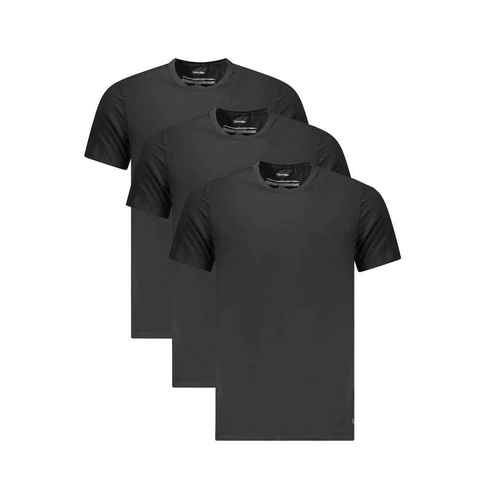 Calvin Klein Schwarzes Baumwoll-T-Shirt für Herren