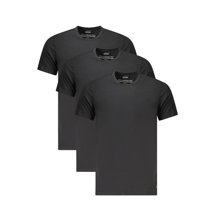 Calvin Klein Schwarzes Baumwoll-T-Shirt für Herren