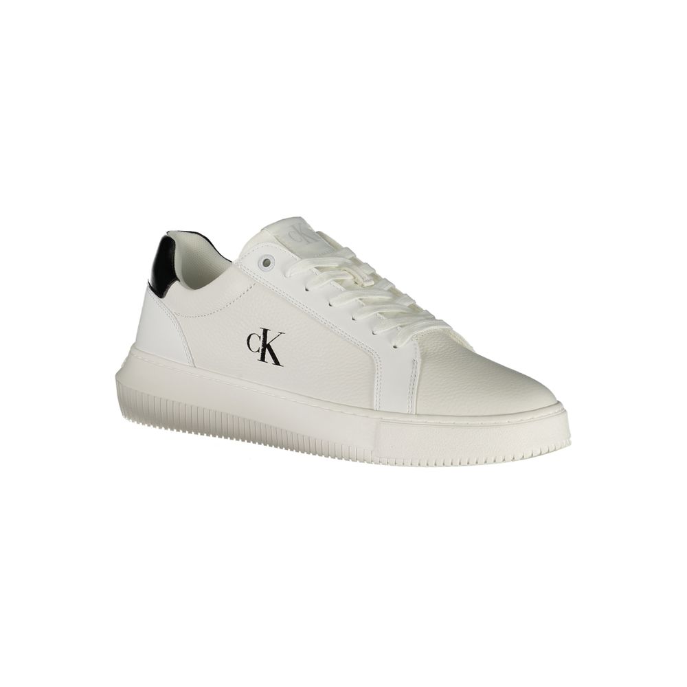 Calvin Klein White Polyurethane Men's Sneaker