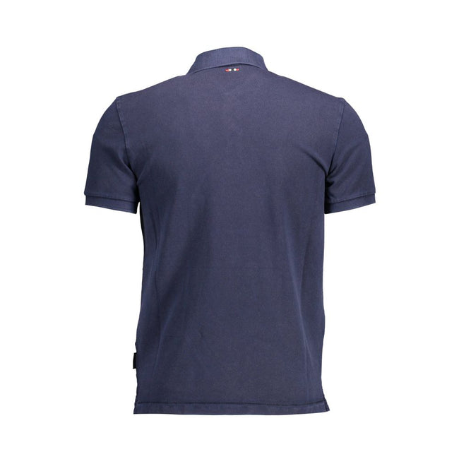 Napapijri Blaues Baumwoll-Poloshirt für Herren