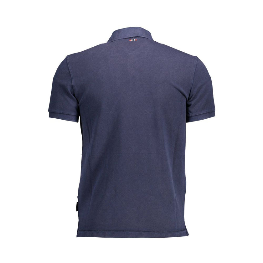 Napapijri Blaues Baumwoll-Poloshirt für Herren