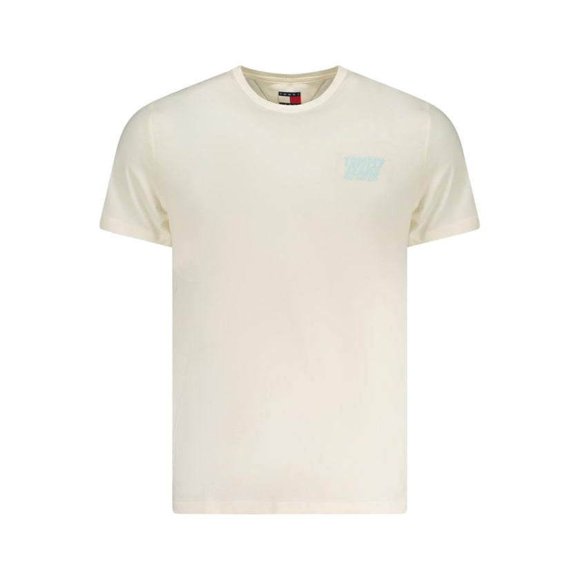 Tommy Hilfiger Beige Baumwoll-T-Shirt für Herren