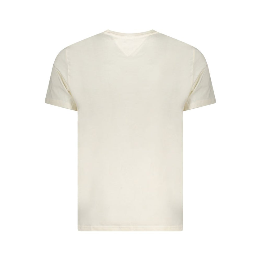 Tommy Hilfiger Beige Baumwoll-T-Shirt für Herren