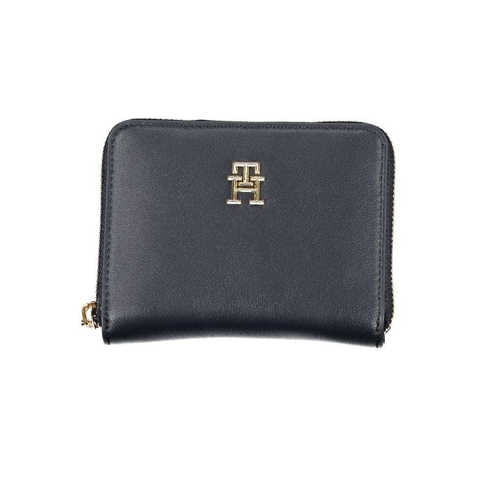 Tommy Hilfiger Damen-Portemonnaie aus blauem Polyurethan