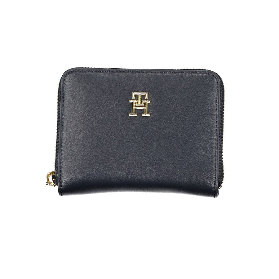 Tommy Hilfiger Damen-Portemonnaie aus blauem Polyurethan