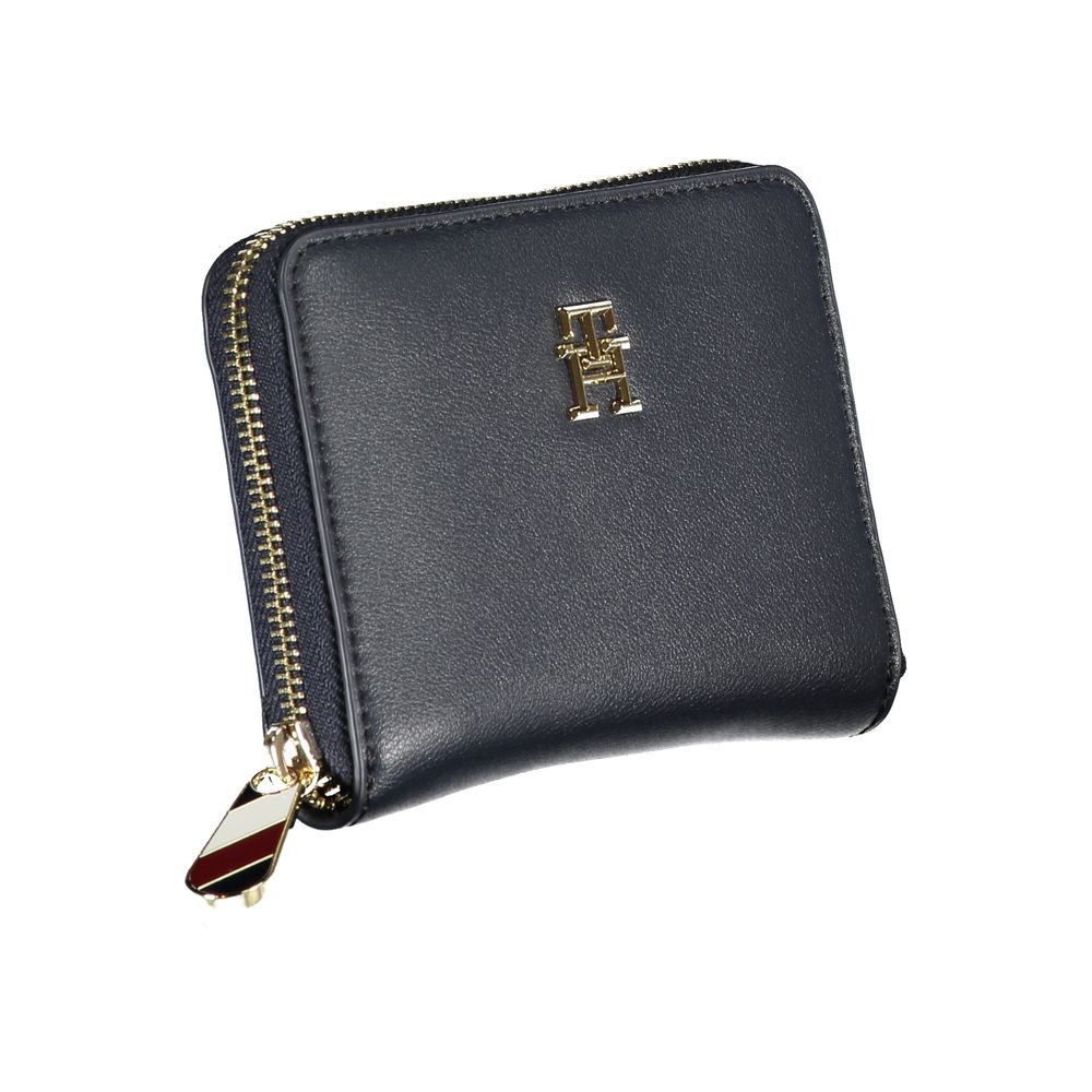 Tommy Hilfiger Damen-Portemonnaie aus blauem Polyurethan