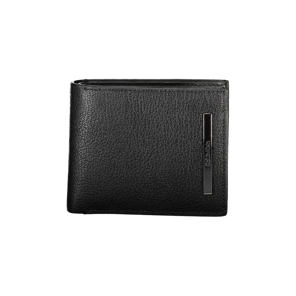 Calvin Klein Schwarzes Leder Portemonnaie für Herren